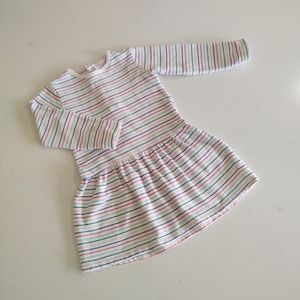 Baby Boden | Fleece Striped Dress